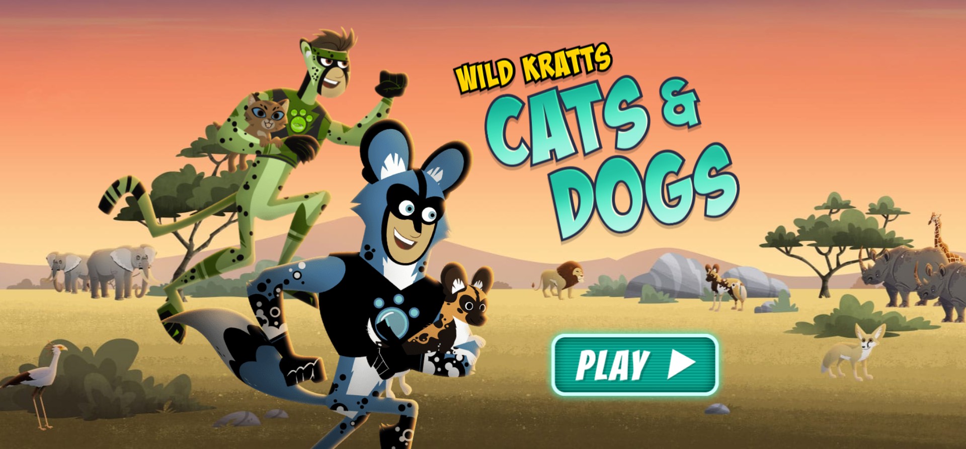 Wild Kratts Cats and Dogs Game