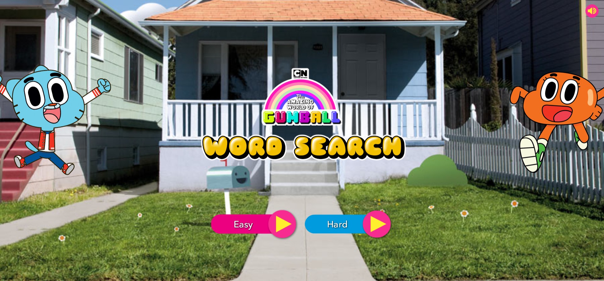 The Amazing World of Gumball Word Search Game