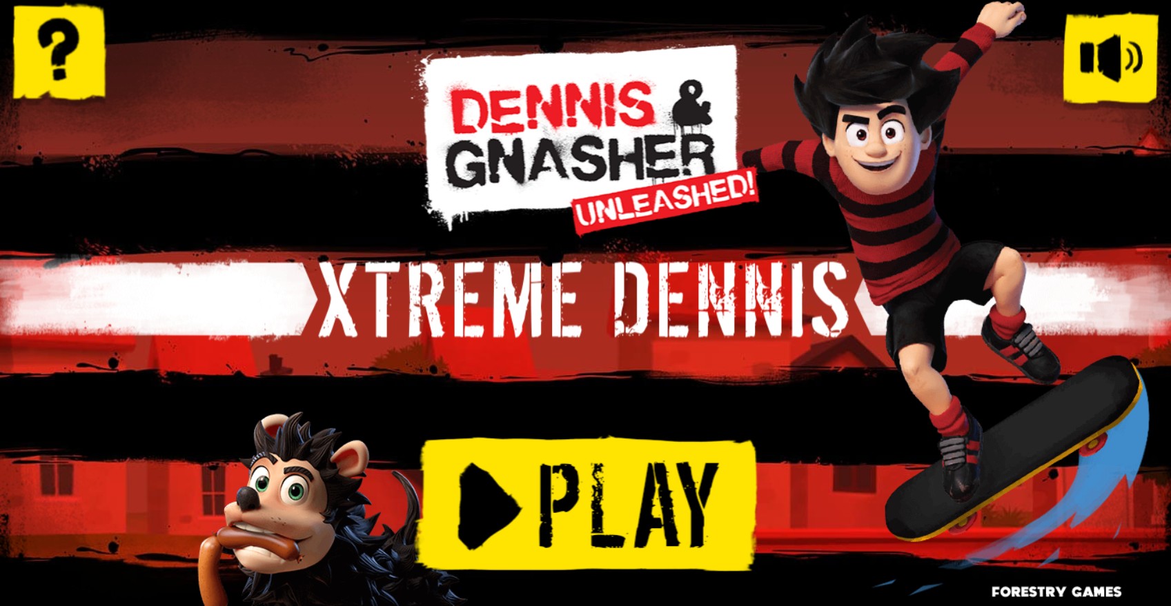 Xtreme Dennis - Dennis & Gnasher Unleashed Skating Game
